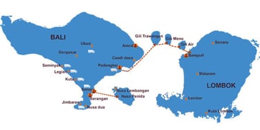bali fast boat route