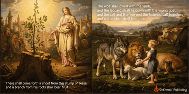 image of Isaiah 11 - stump, peace, justice