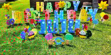 Happy Birthday Yard Displays