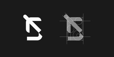 Minimalist logo design for a travel company, a combination of letter S and airplane.