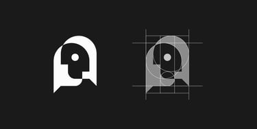 Creative online therapy logo for MindWell app
