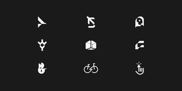 Collection of minimalist modern logo design