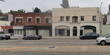 A present-day view of Pathé West Coast’s former headquarters at 1807 Glendale Blvd., image capture: 
