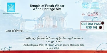 Ticket. Preah Vihear