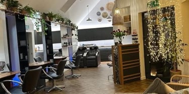 Inside salon with lovely lighting