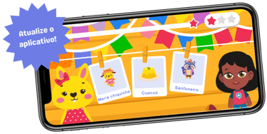 O único aplicativo educacional infantil com conteúdo genuinamente brasileiro. Agora com festas juninas! 