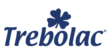 Logo de la empresa de productos lácteos Trebolac