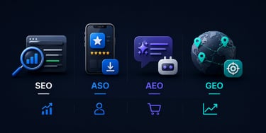 SEO ASO AEO GEO marketing services