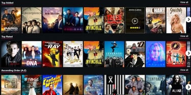 Disfrutas de las series del momento en calidad HD On demand