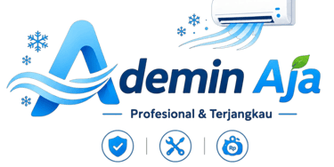 Logo Ademin Aja jasa service AC Bandung