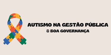 Post promocional da palestra "Autismo na Gestão Pública & Boa Governança", de Lucas Sampaio.