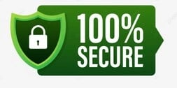 a green shield with a green shield and a green shield with a lock on it
