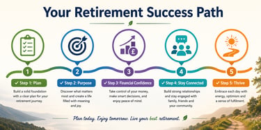 An AI generated image of your retirement success path