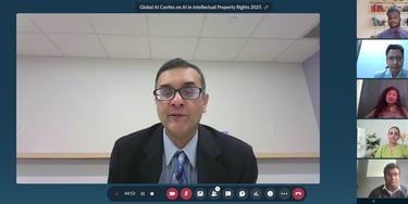 Jay Pattumundi sharing his expierence as guest speaker at Global AI Confex 2025 | AI in IPR