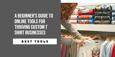 a woman is arranging t-shirts in a shelf.