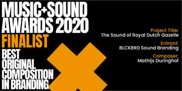 Mathijs Duringhof, nominatie Music Sound award