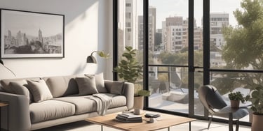 Close-up of hands reviewing rental agreements and financial documents on a desk.