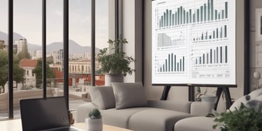 Close-up of hands reviewing rental agreements and financial documents on a desk.