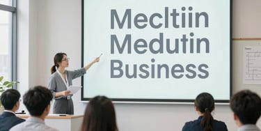 A small business owner happily reviewing improved process charts on a laptop.