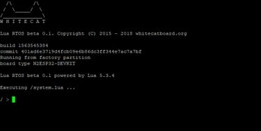 Consola Lua RTOS en ESP32
