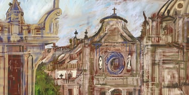 Mexico City Catedral - digital postcard