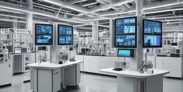 A person with their back to the camera is seated in a classroom, facing a blackboard filled with detailed chemical equations and diagrams. The room has wooden benches and desks, with large windows on one side allowing sunlight to illuminate the scene. There is a framed picture above the blackboard, and a stone-textured wall adds to the old-school ambiance.