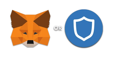 a fox mask and a fox mask with a shield on it