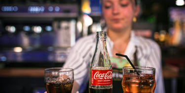 Boissons servies au bar de la brasserie Les Variétés à Angers