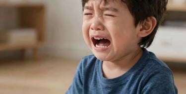A cheerful child coloring with crayons surrounded by playful educational materials.