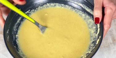 Let the batter rest for a few minutes