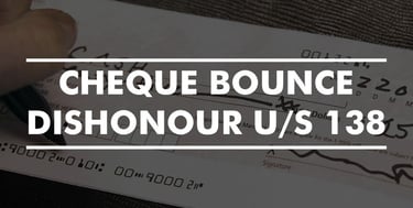 Cheque bounce law