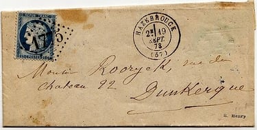 Losange Gros Chiffres 1775 et type 17.