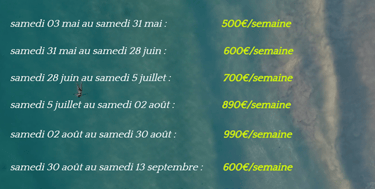 tarifs réservations 2025 la maison du bonheur