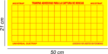 laminas adhesivas para captura de moscas