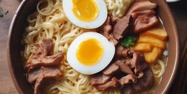 Close-up of colorful sushi rolls arranged on a wooden platter with tropical garnishes.