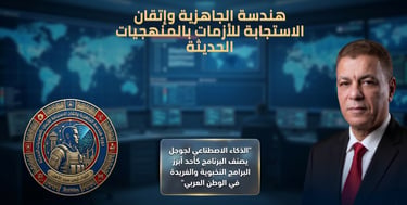 بوستر دورة هندسة الجاهزية واتقان الاستجابة للازمات بالمنهجيات الحديثة للواء أيمن سيد الأهل
