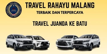 Travel Rahayu Malang, terbaik dan terpercaya rute Juanda ke Batu pakai mobil Innova warna putih