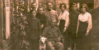 famille Failly au moulin de Chamberaud