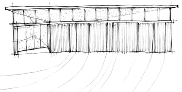 an architectural sketch