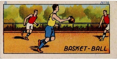 1930s Jacques Chocolat Les Sports Illustres Type 1 Basketball #14 Dribbling