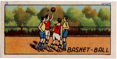 1930s Jacques Chocolat Les Sports Illustres Type 1 Basketball #23 Deux contre deux