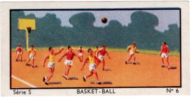 1930s Jacques Chocolat Les Sports Illustres Serie S Type 2 1933 Belgium Basketball Card #6