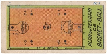 1934 Jacques Chocolat Les Sports Illustres Serie S Type 1 No 1 Basketball Card