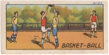 1934 Jacques Chocolat Les Sports Illustres Serie S Type 1 No 21 Basketball Card