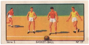 1934 Jacques Chocolat Les Sports Illustres Serie S Type 2 No 17 Basketball Card