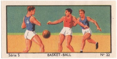 1933 Jacques Chocolat Les Sports Illustres Serie S Type 2 No 22 Basketball Card