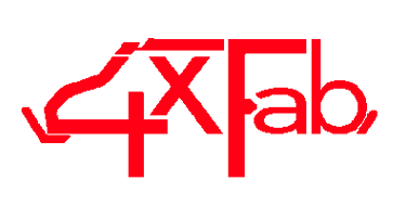 Four x Fab logo in the shape of a first gen frontier