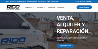 captura de pagina de RIDO