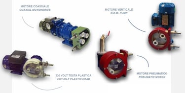 micromix Available options for peristaltic pumps