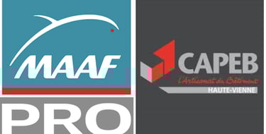 logo MAAF Pro et CAPEB 87